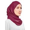 Kalsom Light Chiffon Scarf in Deep Fuchsia